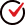 a red checkmark inside a black circle. it's a clear symbol of approval or completion, usually used in the context of lists or tasks to indicate a positive status or correctness.